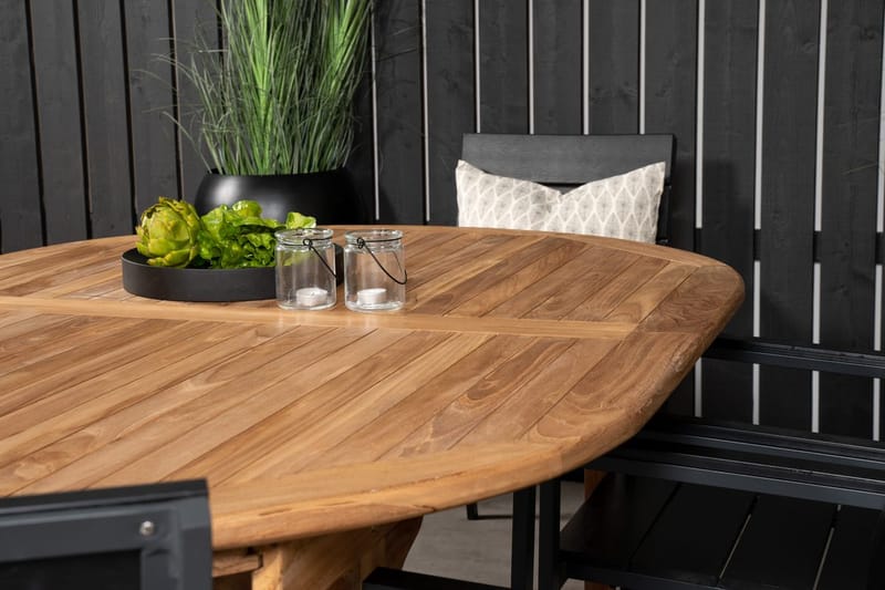 Ruokailuryhmä Venture Home Kenya, Levels - musta - Puutarhakalusteet - Ulkoryhmä - Ruokailuryhmät ulos