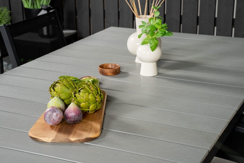 Ruokaryhmä Levels 230-310 cm Suorakulmainen 6 Copacabana-tuolilla - Musta - Puutarhakalusteet - Ulkoryhmä - Ruokailuryhmät ulos