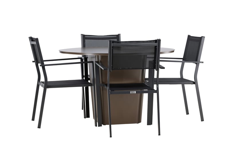 Santa Fe Ruokailuryhmä + 4 Copacabana tuolia - Puutarhakalusteet - Ulkoryhmä - Ruokailuryhmät ulos