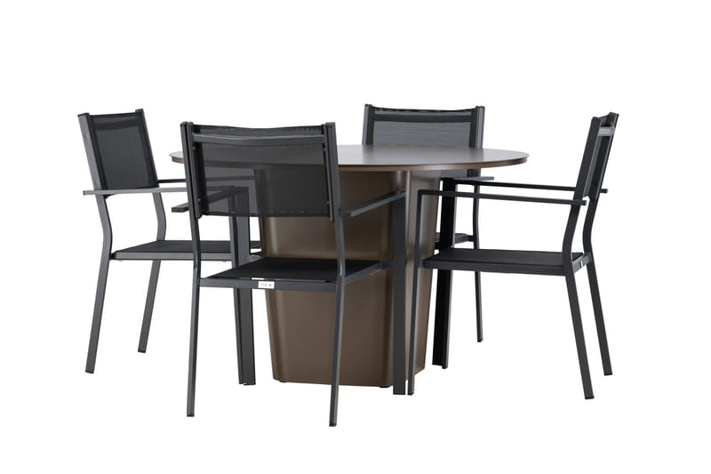 Santa Fe Ruokailuryhmä + 4 Copacabana tuolia - Puutarhakalusteet - Ulkoryhmä - Ruokailuryhmät ulos