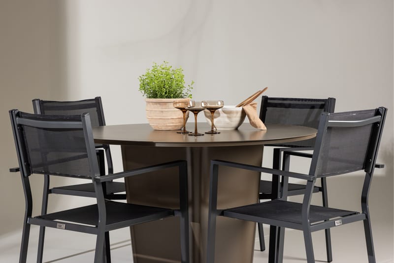 Santa Fe Ruokailuryhmä + 4 Copacabana tuolia - Puutarhakalusteet - Ulkoryhmä - Ruokailuryhmät ulos