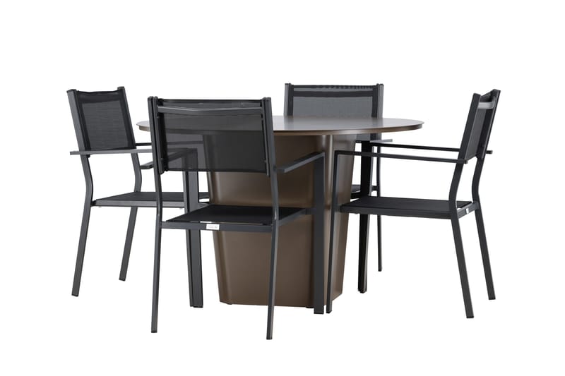 Santa Fe Ruokailuryhmä + 4 Copacabana tuolia - Puutarhakalusteet - Ulkoryhmä - Ruokailuryhmät ulos