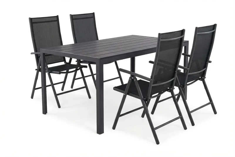 Siri ulkoruokailuryhmä 150 cm, 4 Maggie-säätötuolia, undefined