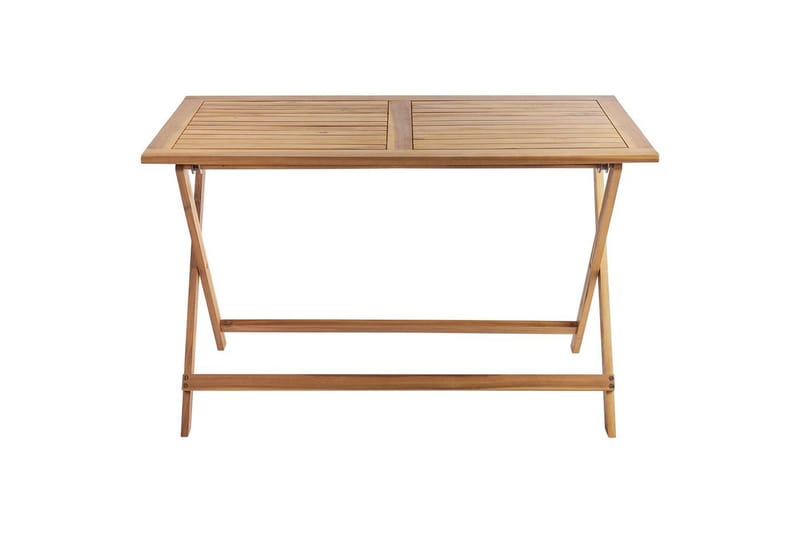 Taitettavat ulkokalusteet Prossedi - Vihreä, vaalea puu - Puutarhakalusteet - Ulkoryhmä - Ruokailuryhmät ulos