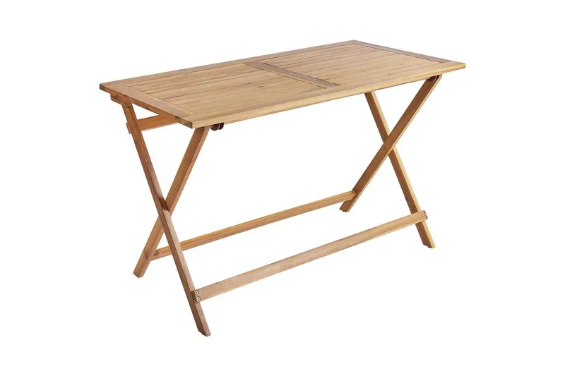 Taitettavat ulkokalusteet Prossedi - Vihreä, vaalea puu - Puutarhakalusteet - Ulkoryhmä - Ruokailuryhmät ulos