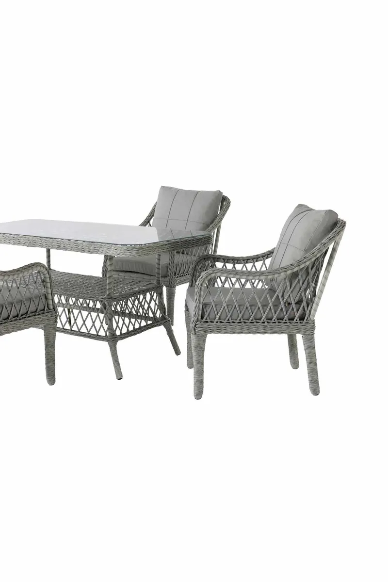 Garden Table & Chairs Set Atelier Del Sofa - Puutarhakalusteet - Ulkoryhmä - Ruokailuryhmät ulos