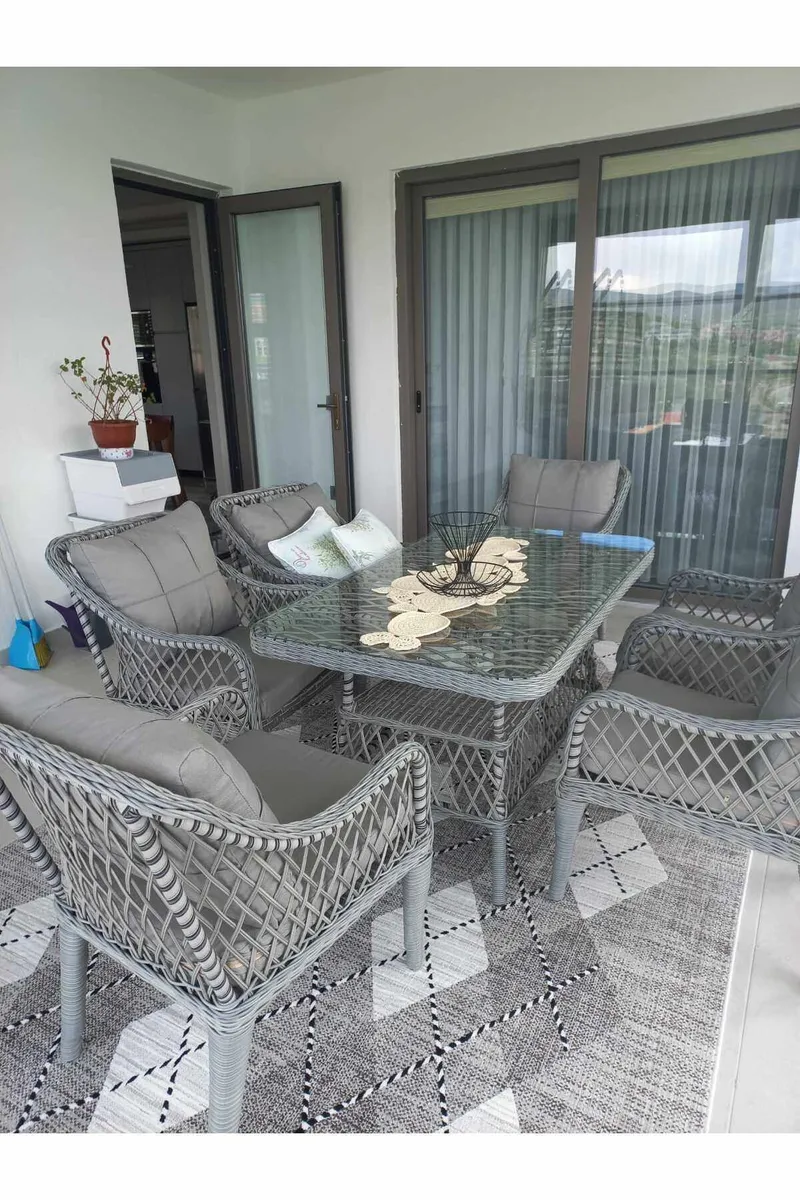 Garden Table & Chairs Set Atelier Del Sofa - Puutarhakalusteet - Ulkoryhmä - Ruokailuryhmät ulos