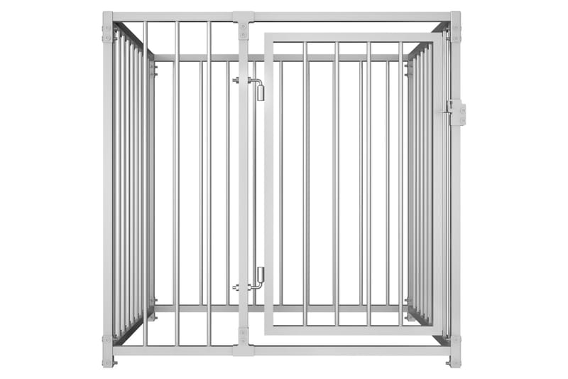 Koiran ulkohäkki 100x100x100 cm - Hopea - Puutarhakalusteet - Ulkoryhmä - Ruokailuryhmät ulos
