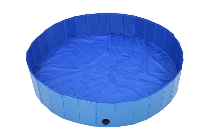 Kokoontaitettava koiran uima-allas sininen 160x30 cm PVC - Ruokailuryhmät ulos