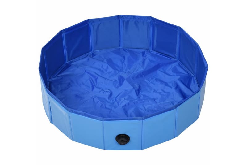 Kokoontaitettava koiran uima-allas sininen 80x20 cm PVC - Puutarhakalusteet - Ulkoryhmä - Ruokailuryhmät ulos