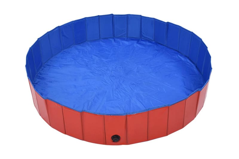 Kokoontaitettava koiran uima-allas punainen 160x30 cm PVC - Puutarhakalusteet - Ulkoryhmä - Ruokailuryhmät ulos