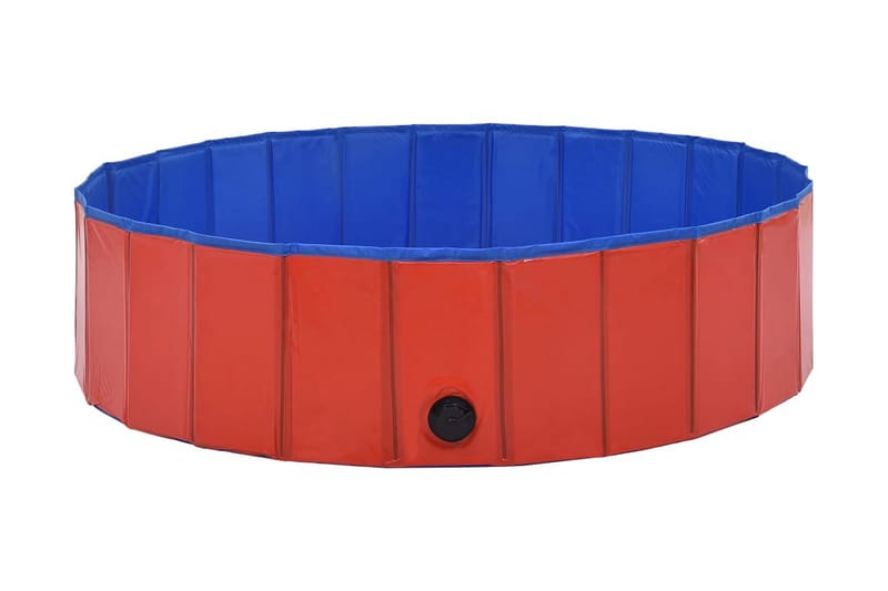 Kokoontaitettava koiran uima-allas punainen 120x30 cm PVC - Puutarhakalusteet - Ulkoryhmä - Ruokailuryhmät ulos