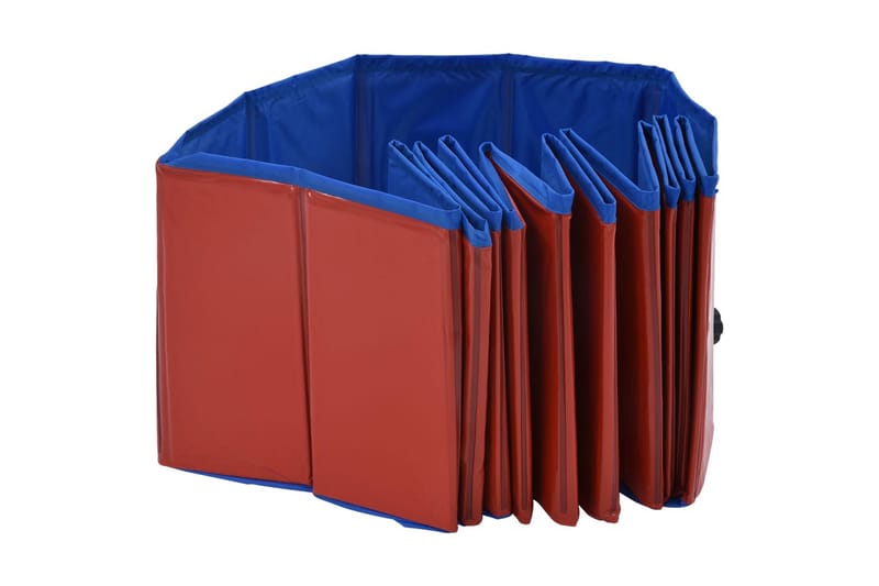 Kokoontaitettava koiran uima-allas punainen 120x30 cm PVC - Puutarhakalusteet - Ulkoryhmä - Ruokailuryhmät ulos