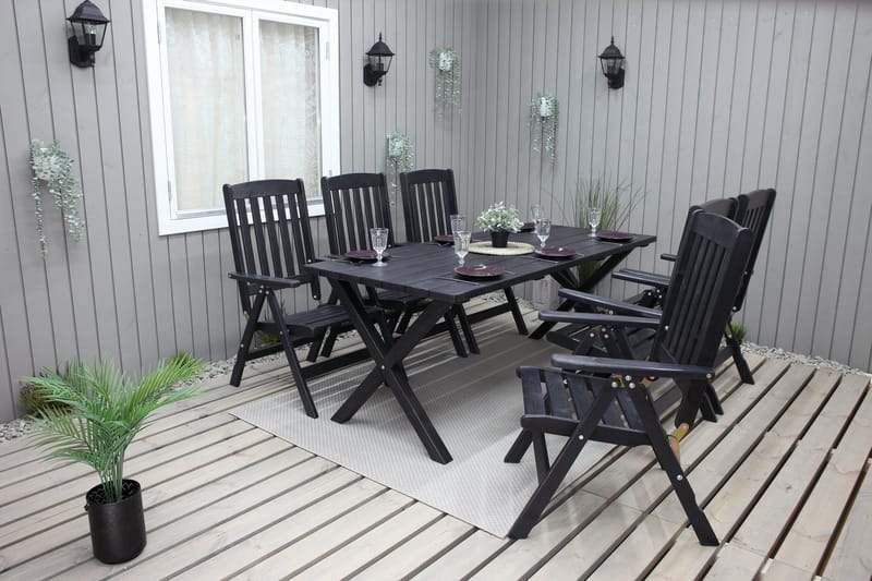 Oliver Ruokailuryhmä - Mokka - Puutarhakalusteet - Ulkoryhmä - Ruokailuryhmät ulos