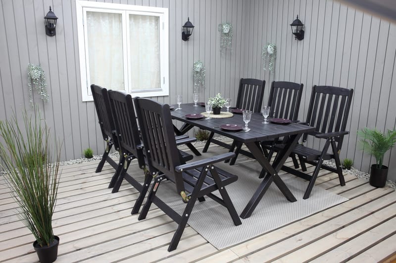 Oliver Ruokailuryhmä - Mokka - Puutarhakalusteet - Ulkoryhmä - Ruokailuryhmät ulos