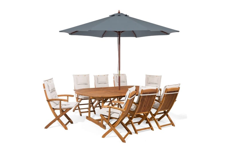 Pöytä + 8 tuolia Pehmusteet Varjo MAUI, undefined