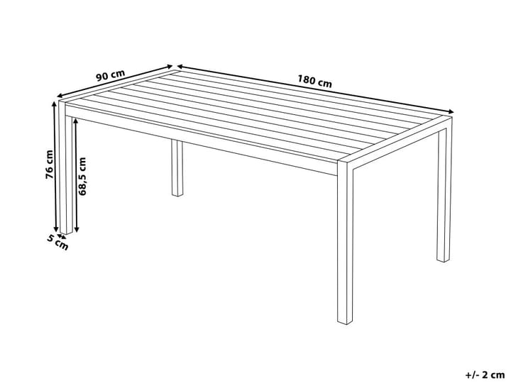 Puutarhakaluste Pöytä + 6 tuolia Vernio - Ruokailuryhmät ulos