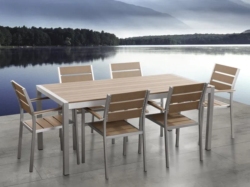 Puutarhakaluste Pöytä + 6 tuolia Vernio, undefined