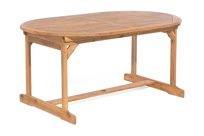 Puutarhakaluste Pöytä + 8 tuolia Maui - Puu/Luonnonväri - Puutarhakalusteet - Ulkoryhmä - Ruokailuryhmät ulos