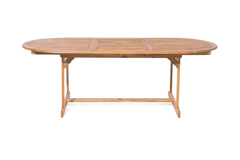 Puutarhakaluste Pöytä + 8 tuolia Maui - Puu/Luonnonväri - Puutarhakalusteet - Ulkoryhmä - Ruokailuryhmät ulos