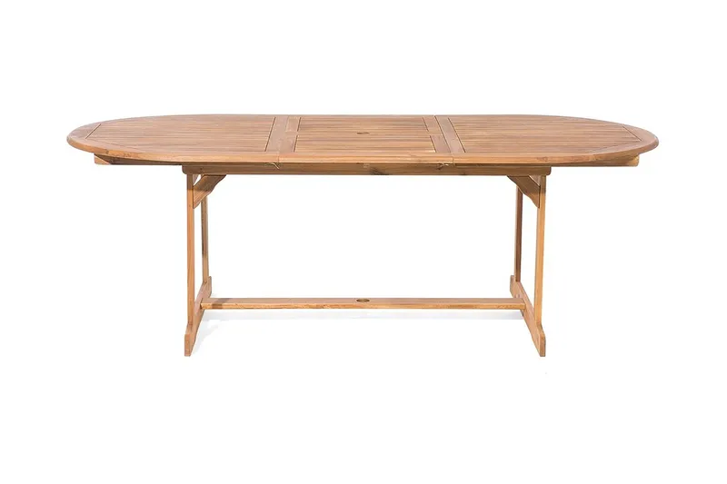 Puutarhakaluste Pöytä + 8 tuolia Maui - Puu/Luonnonväri - Puutarhakalusteet - Ulkoryhmä - Ruokailuryhmät ulos