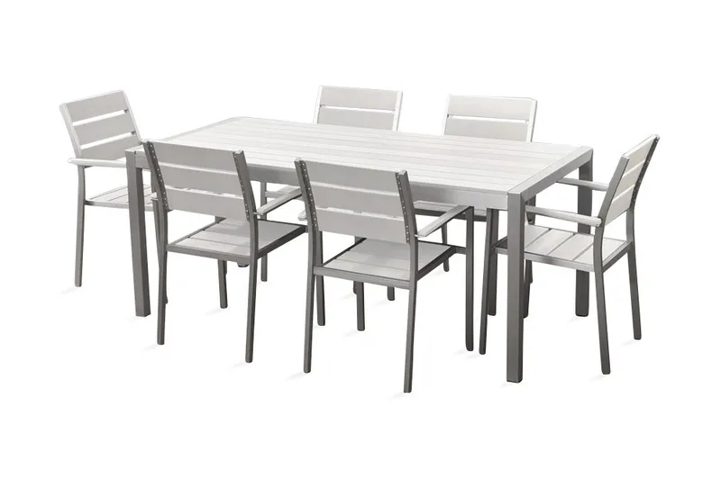 Puutarhakaluste Pöytä + 6 tuolia Vernio, undefined