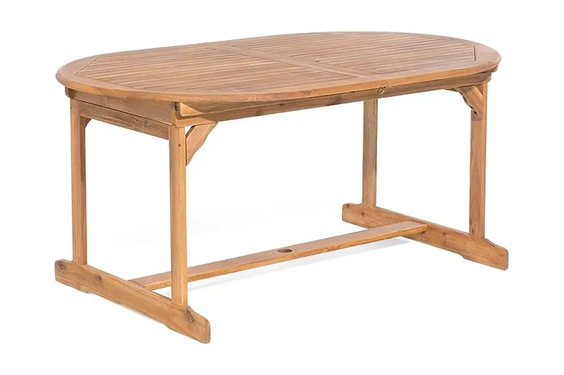 Puutarhakaluste Pöytä + 8 tuolia Maui - Puu/Luonnonväri - Puutarhakalusteet - Ulkoryhmä - Ruokailuryhmät ulos