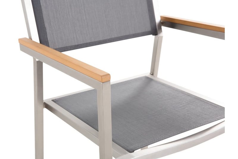 Puutarhakalusteet 1 Pöytä + 6 Grosseto tuolia - Musta - Puutarhakalusteet - Ulkoryhmä - Ruokailuryhmät ulos