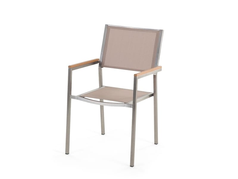Puutarhakalustepaketti Grosseto Pöytä+6 tuolia - Beige - Puutarhakalusteet - Ulkoryhmä - Ruokailuryhmät ulos