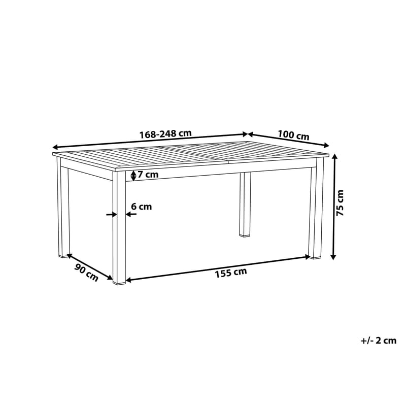 Puutarhakalustepaketti Pancole Pöytä+8 tuolia - Harmaa - Puutarhakalusteet - Ulkoryhmä - Ruokailuryhmät ulos