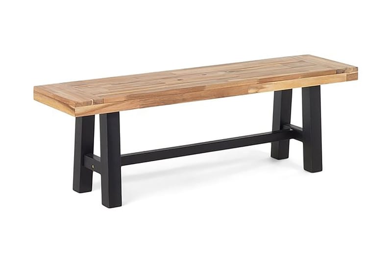 Puutarhakalustesetti Pöytä + 2 Penkkiä Scania 80 cm - Musta - Puutarhakalusteet - Ulkoryhmä - Ruokailuryhmät ulos