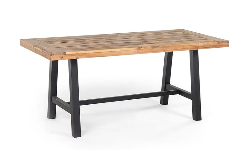 Puutarhakalustesetti Pöytä + 2 Penkkiä Scania 80 cm - Musta - Puutarhakalusteet - Ulkoryhmä - Ruokailuryhmät ulos