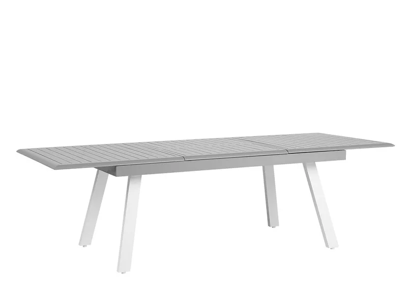 Puutarhakalustesetti Pöytä + 6 Pereta tuolia - Harmaa - Puutarhakalusteet - Ulkoryhmä - Ruokailuryhmät ulos