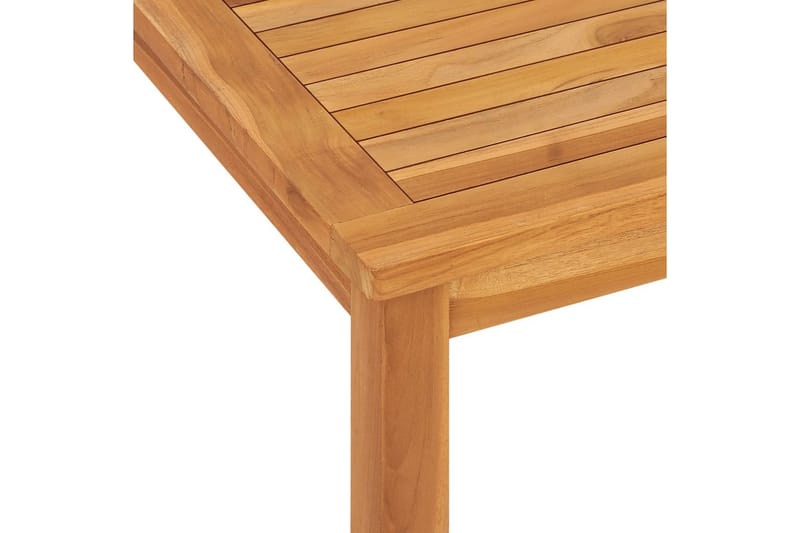 Puutarhan ruokapöytä 120x70x77 cm täysi tiikki - Ruskea - Puutarhakalusteet - Ulkoryhmä - Ruokailuryhmät ulos