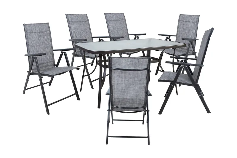 Puutarharyhmä Dublin 6 kokoontaitettavalla tuolilla, undefined