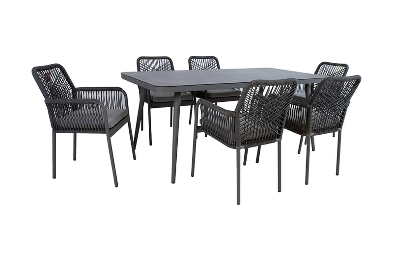 Puutarharyhmä Hela 6 Tuolilla - Puutarhakalusteet - Ulkoryhmä - Ruokailuryhmät ulos