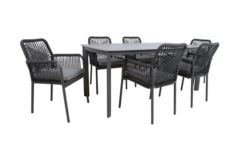 Puutarharyhmä Hela 6 Tuolilla - Puutarhakalusteet - Ulkoryhmä - Ruokailuryhmät ulos