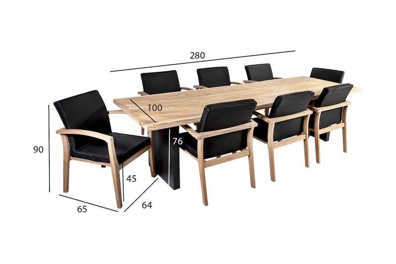 Puutarharyhmä Royal - Puutarhakalusteet - Ulkoryhmä - Ruokailuryhmät ulos