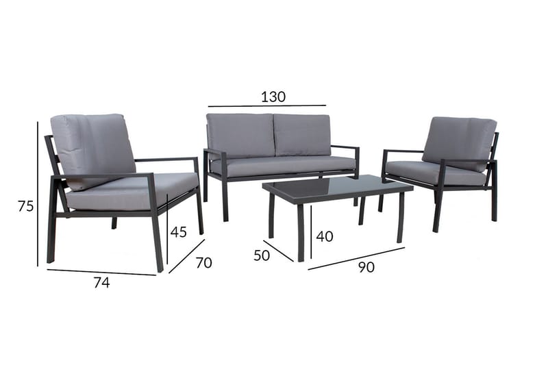 Puutarharyhmä Tifton - Puutarhakalusteet - Ulkoryhmä - Ruokailuryhmät ulos