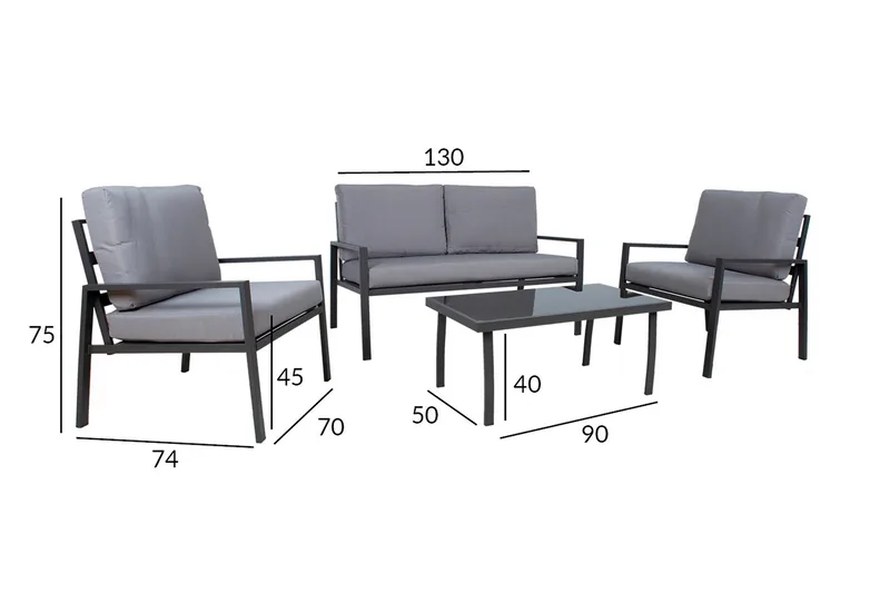 Puutarharyhmä Tifton - Puutarhakalusteet - Terassiryhmät - Oleskeluryhmät