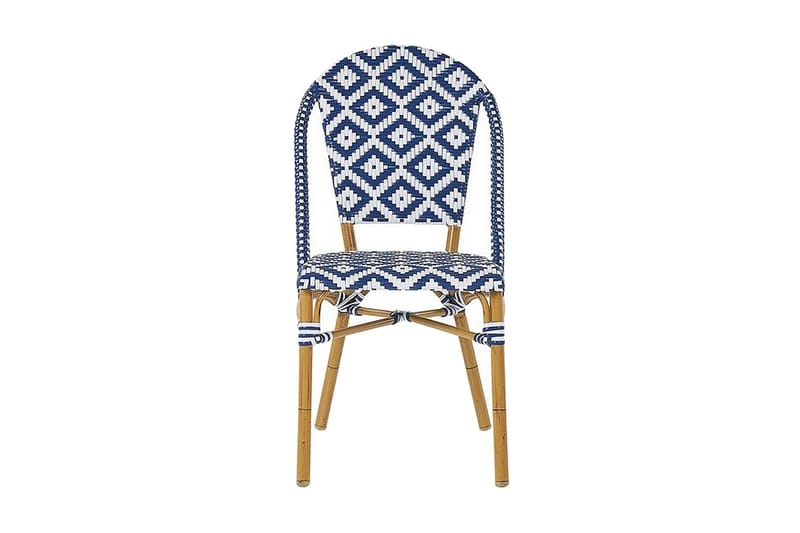 Puutarhasetti 4 tuolilla Rifreddo - Sininen - Puutarhakalusteet - Ulkoryhmä - Ruokailuryhmät ulos