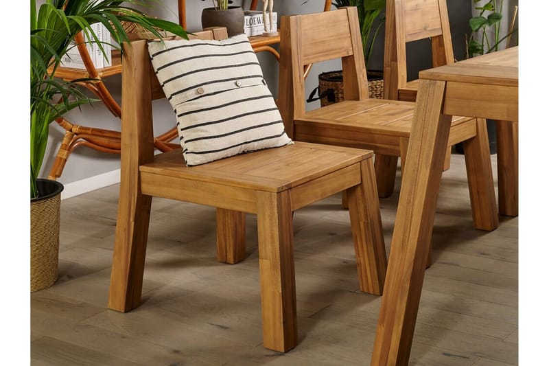 Ruokailuryhmä Coteto 225 cm + 3 tuolia + penkki - Akaasia - Puutarhakalusteet - Ulkoryhmä - Ruokailuryhmät ulos