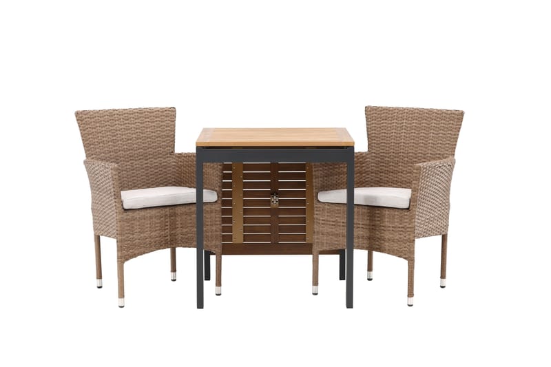 Ruokailuryhmä Diego 70 cm 2 Malina tuolia, Ruskea