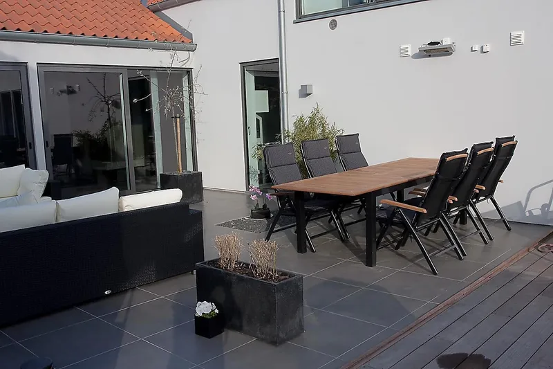 Ruokailuryhmä Las Vegas 220-280 + 6 Säätötuoli Lyx - Musta Tiikki - Puutarhakalusteet - Ulkoryhmä - Ruokailuryhmät ulos