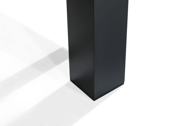 Ruokailuryhmä Las Vegas 220-280x100+ 8 tuolia Pehmuste - Musta/Tiikki - Puutarhakalusteet - Ulkoryhmä - Ruokailuryhmät ulos