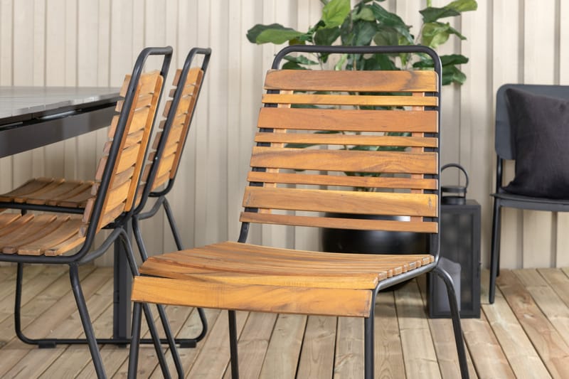 Ruokailuryhmä Levels Jatk 224-324 cm 6 Bois tuolia Musta - Venture Home - Puutarhakalusteet - Ulkoryhmä - Ruokailuryhmät ulos