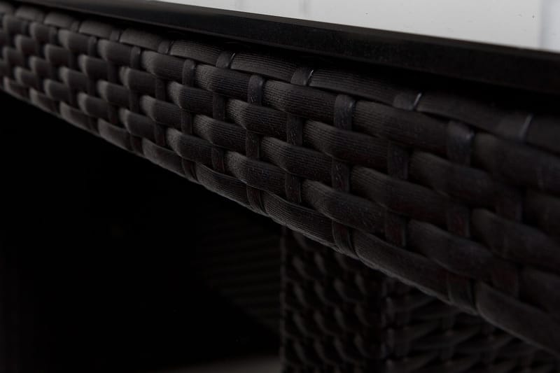 Ruokailuryhmä Majestic 210 cm 6 Thor tuolia - Musta/Musta - Puutarhakalusteet - Ulkoryhmä - Ruokailuryhmät ulos