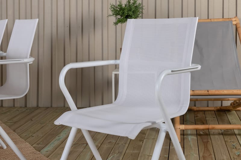 Ruokailuryhmä Mexico Jatk 180 cm 8 Alina tuolia - Musta/Harmaa - Puutarhakalusteet - Ulkoryhmä - Ruokailuryhmät ulos