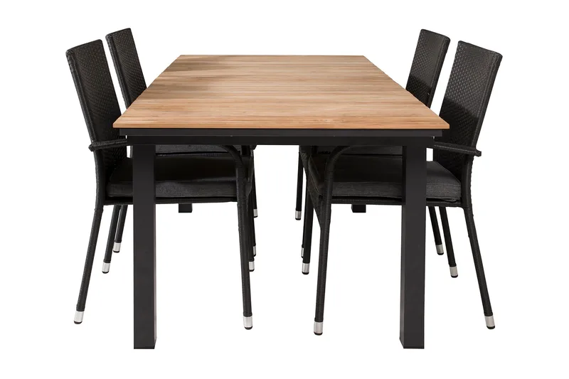 Ruokailuryhmä Mexico Jatkett 160-240 cm 4 Anna tuolia, Luonnonväri