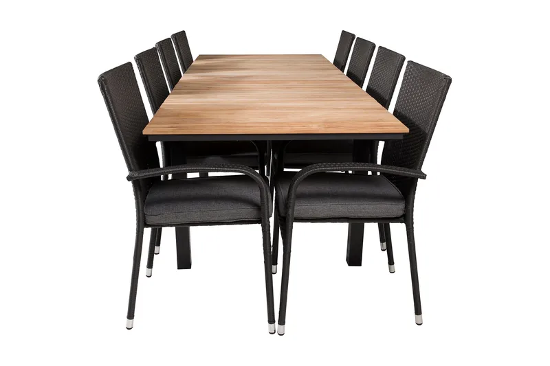 Ruokailuryhmä Mexico Jatkett 160-240 cm 8 Anna tuolia, Luonnonväri